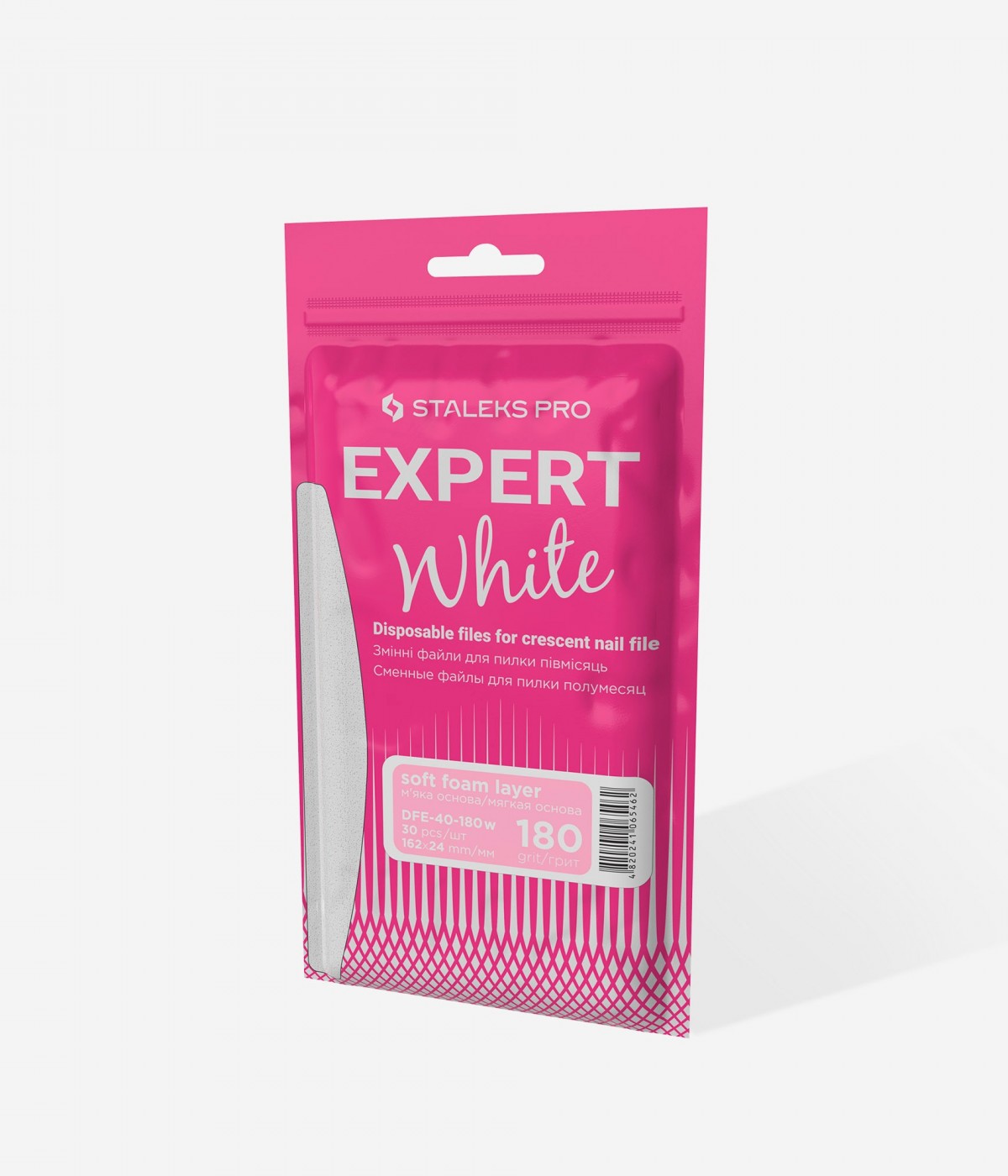 Комплект сменящи се абразиви за пила Полумесец Expert 40 180 грит 30бр, с пяна