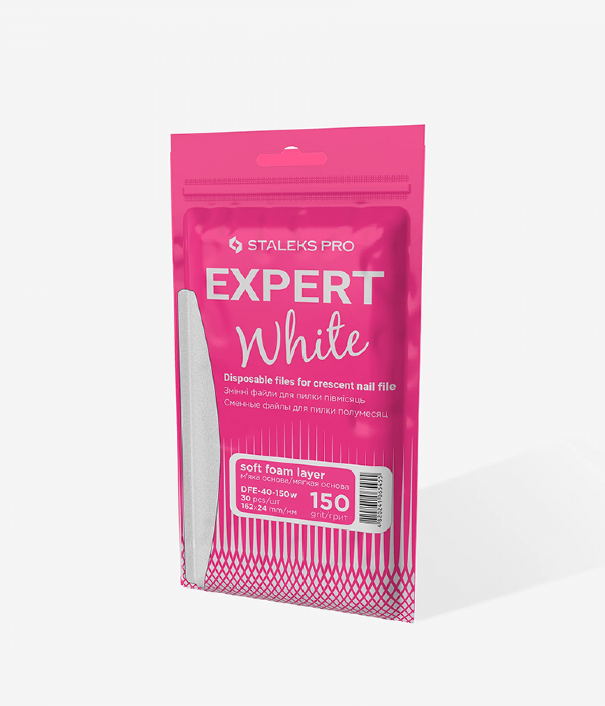 Комплект сменящи се абразиви за пила Полумесец Expert 40 150 грит 30бр, с пяна