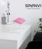 Поставка за ръце за маникюр наклонена SPENVI LOFT pink-бяла основа