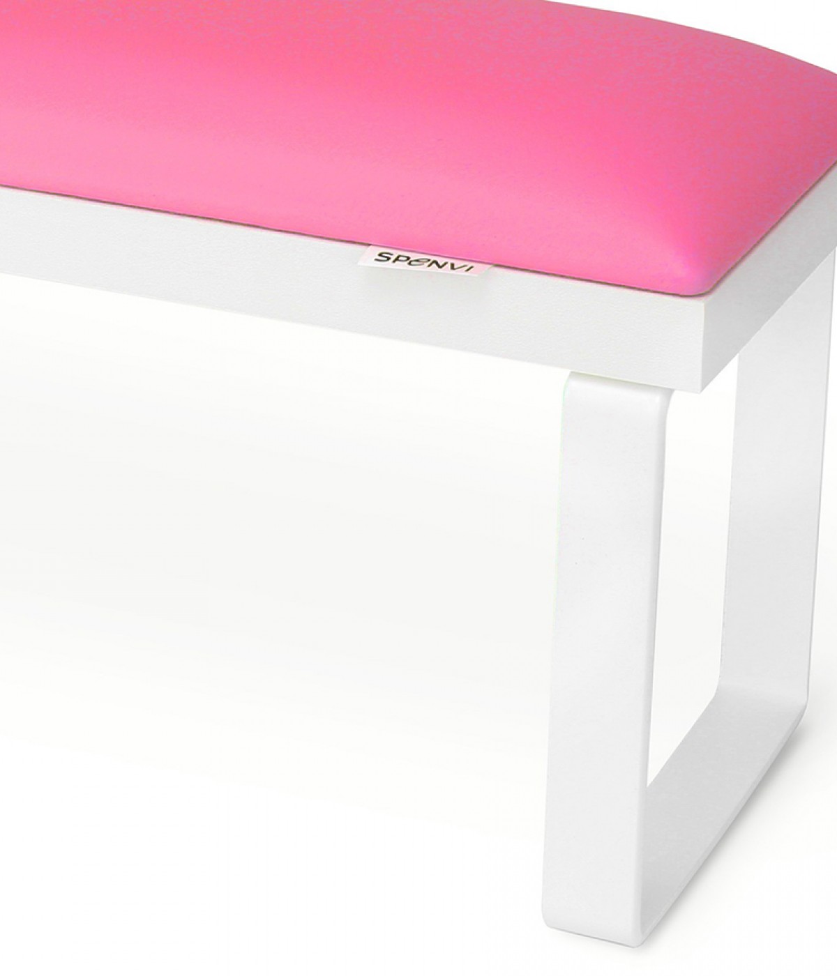 Поставка за ръце за маникюр права SPENVI LOFT pink - бяла основа