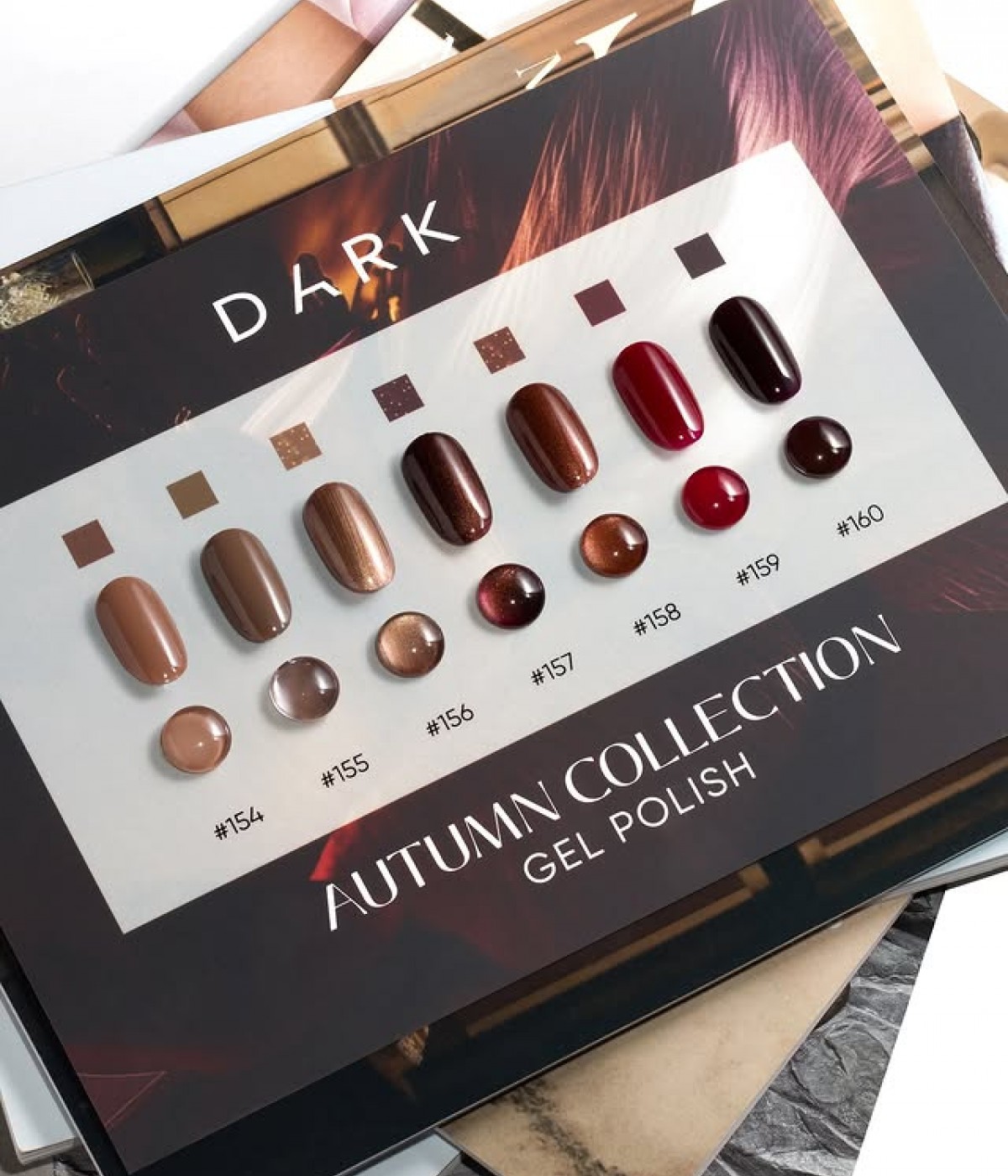 Есенна колкеция гел лакове Dark 154-160