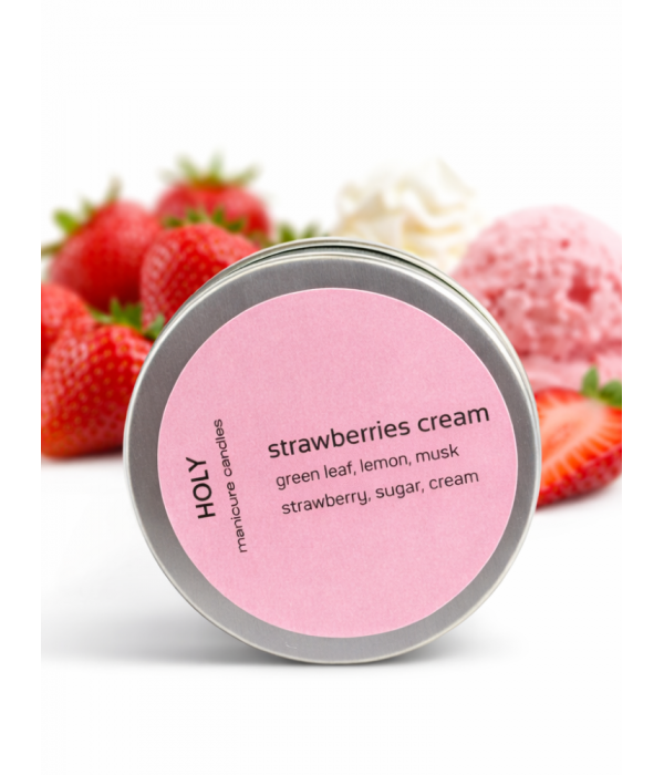 Масажна свещ Strawberries cream 30 мл.