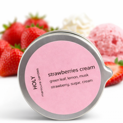 Масажна свещ Strawberries cream 90 мл.