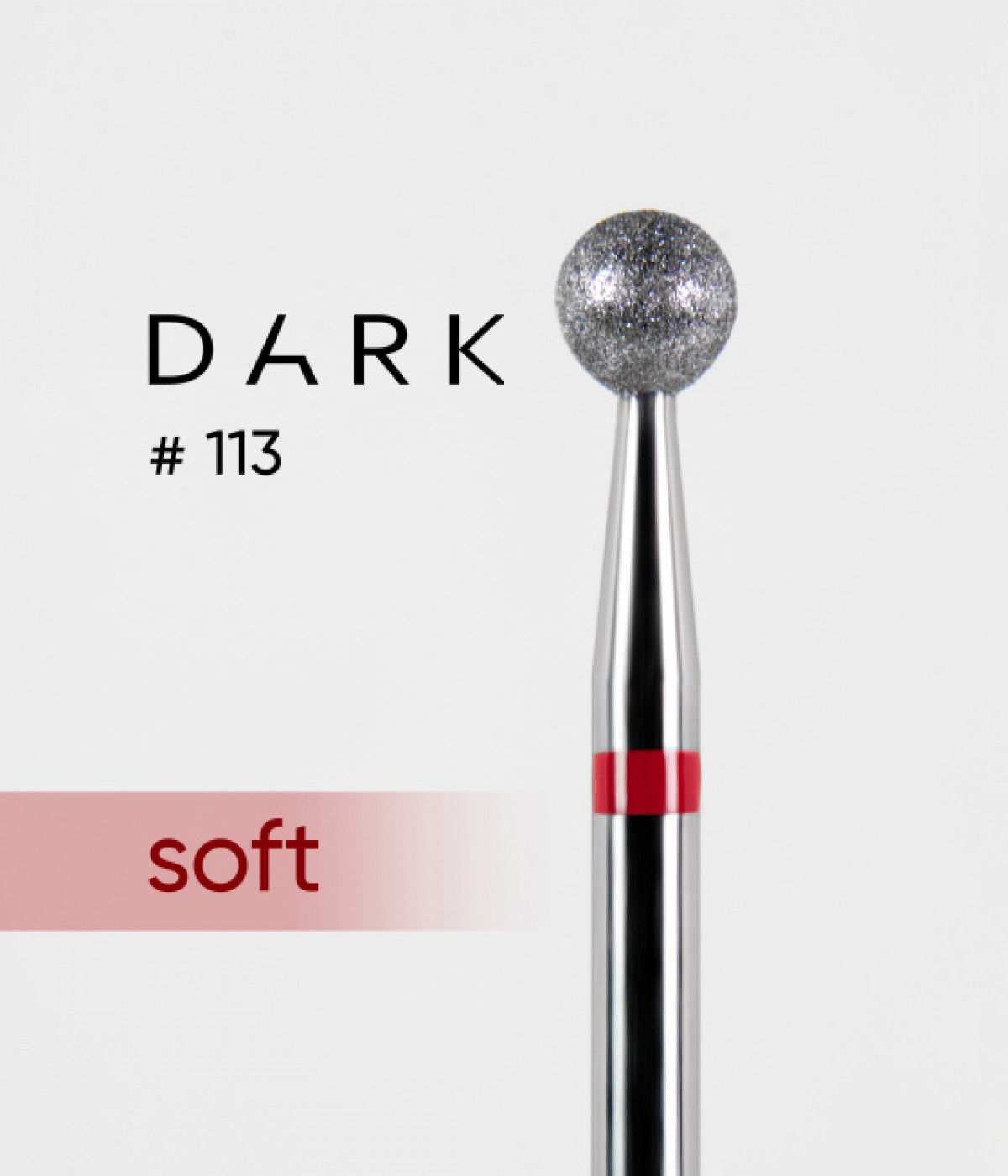 Накрайник диамантен №113 Dark, топка, червена