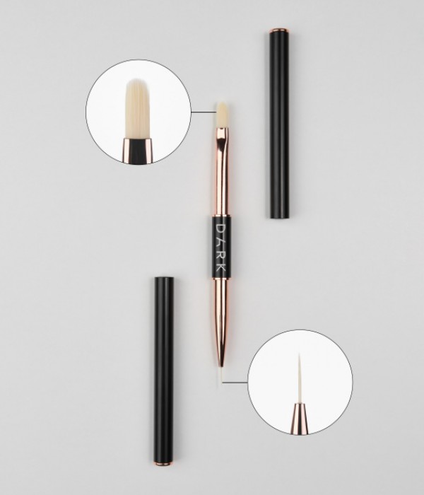 Четка двустранна черна Dark за рисуване 10 mm и изграждане 12 mm