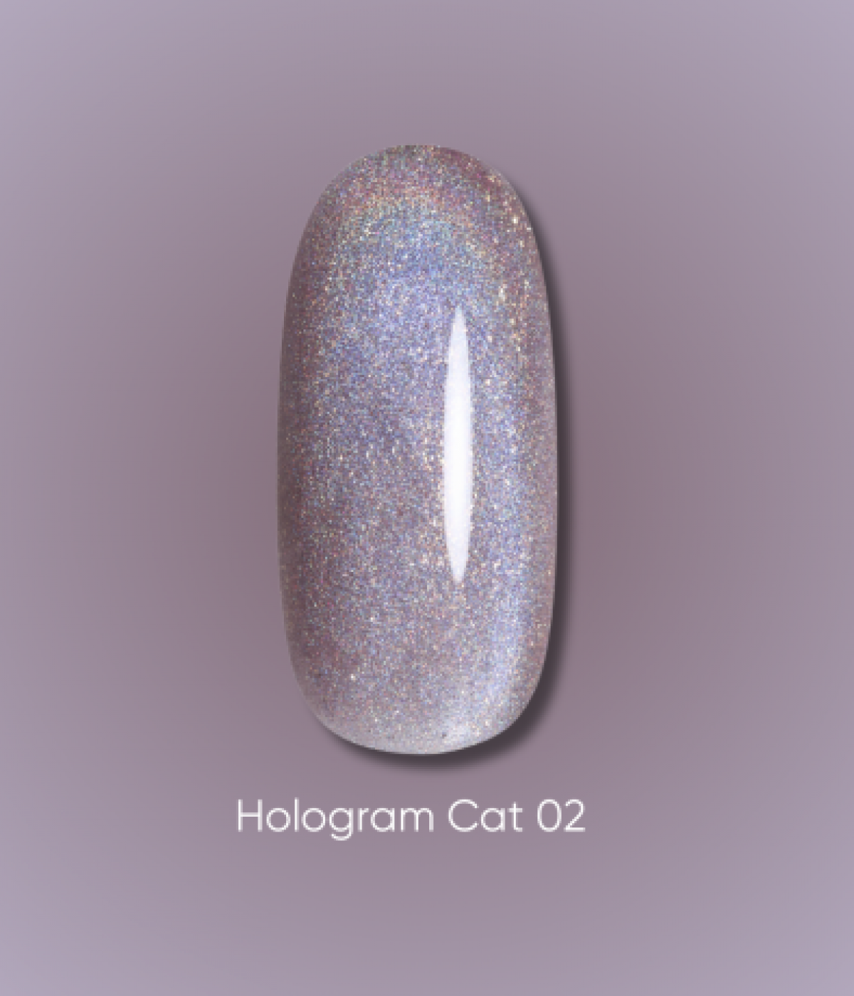 Гел лак Dark Hologram Cat №02, 06 мл