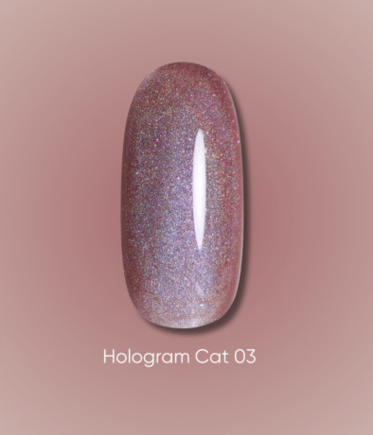 Гел лак Dark Hologram Cat №03, 06 мл