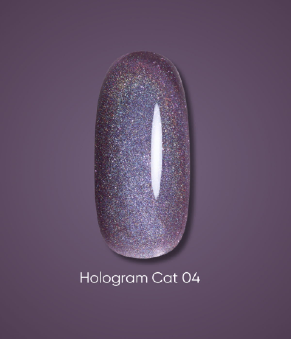 Гел лак Dark Hologram Cat №04, 06 мл