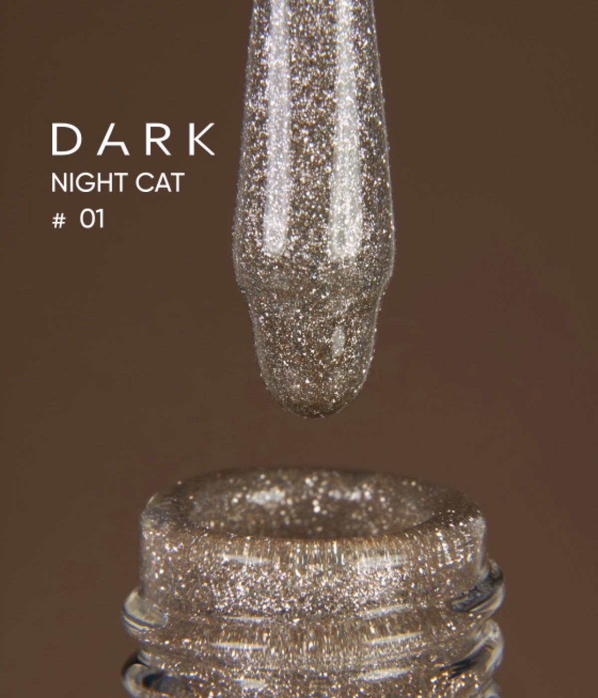 Гел лак Dark Night Cat №01 10 мл