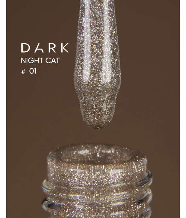 Гел лак Dark Night Cat №01 10 мл