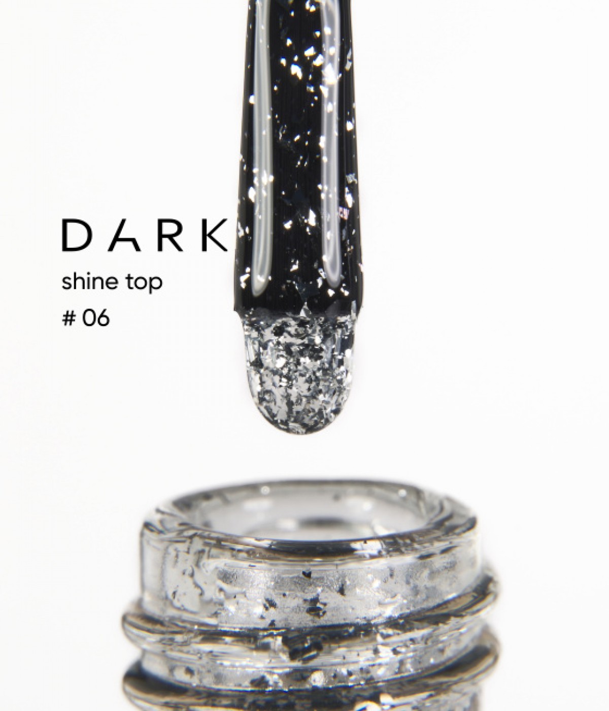 Топ покритие без лепкав слой с частици Dark №6 10 мл