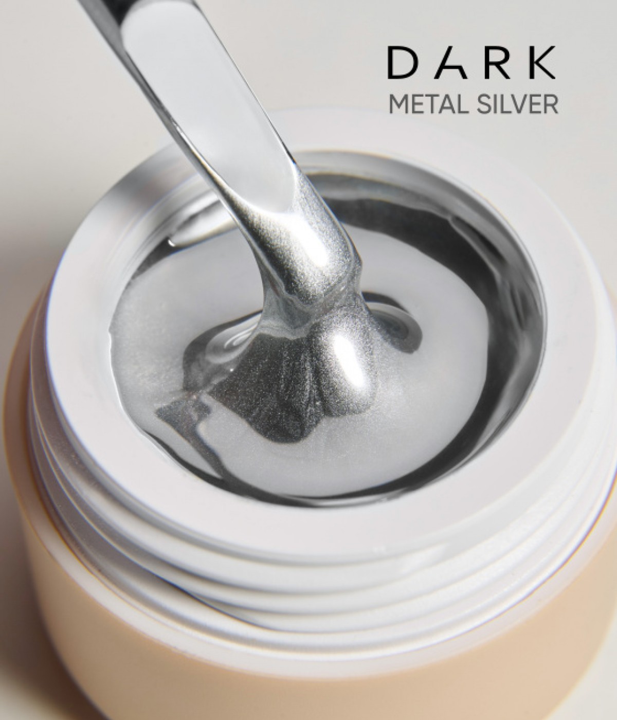 Гел боя с метален ефект Silver 5 г