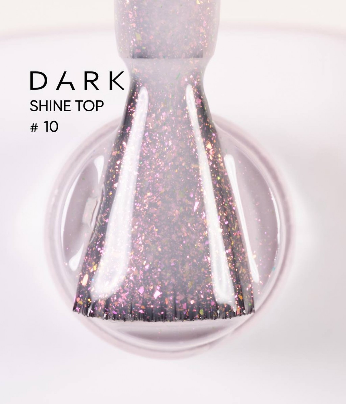 Топ покритие без лепкав слой Shine Top 10, 10 мл