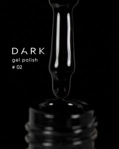 Гел лак  Dark №02 черен 10мл